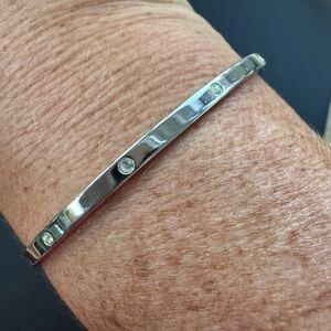 Swarovski Silver & Crystal Bangle Bracelet